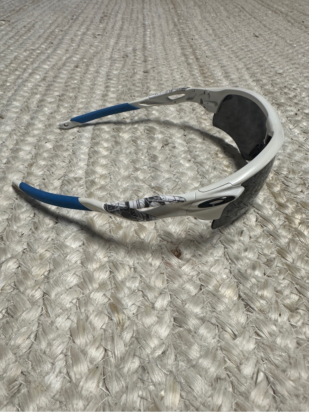 Oakley RadarLock White w/Gray/Teal Sunglasses